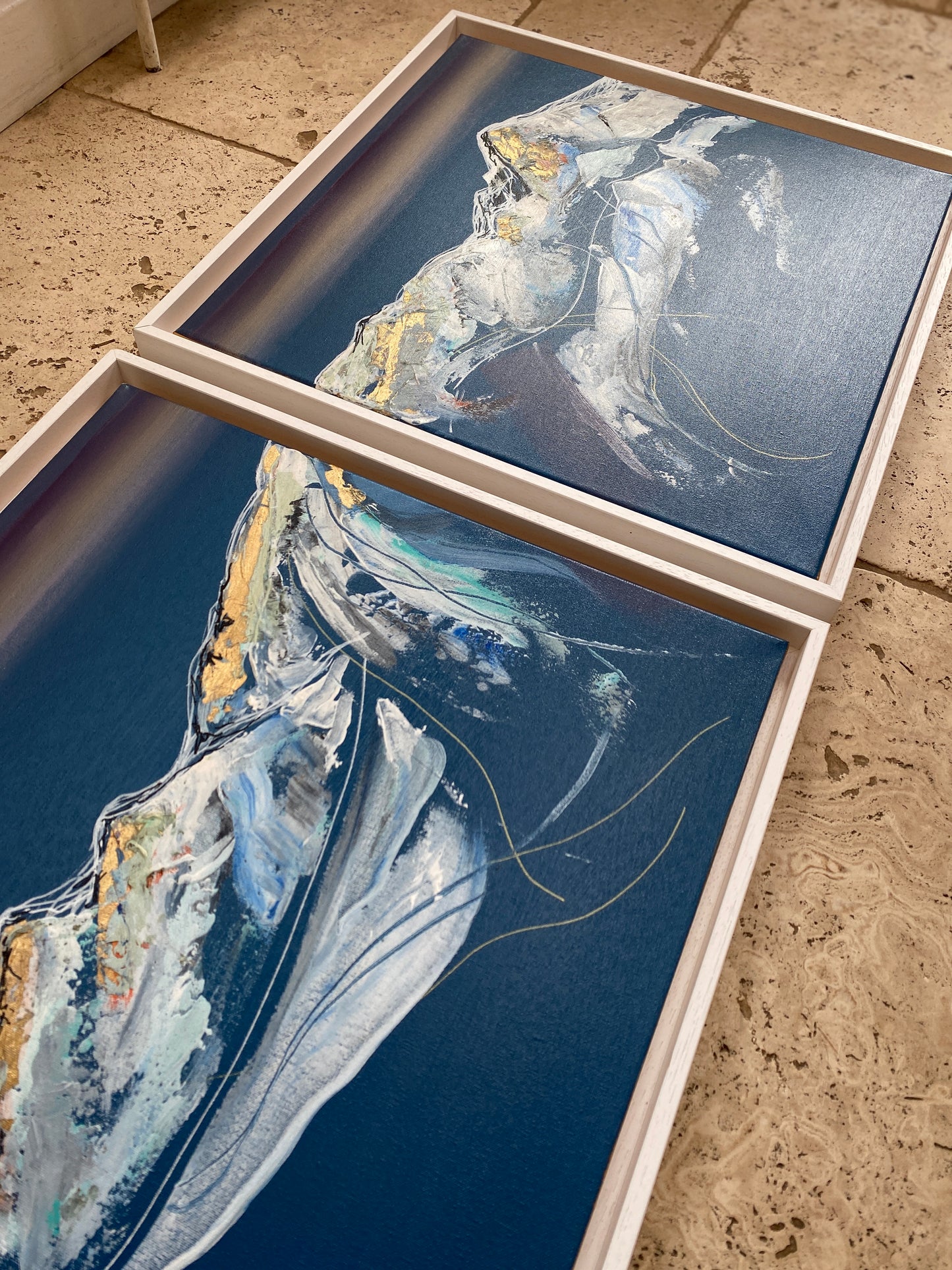 Mountain flow - Diptych - framed