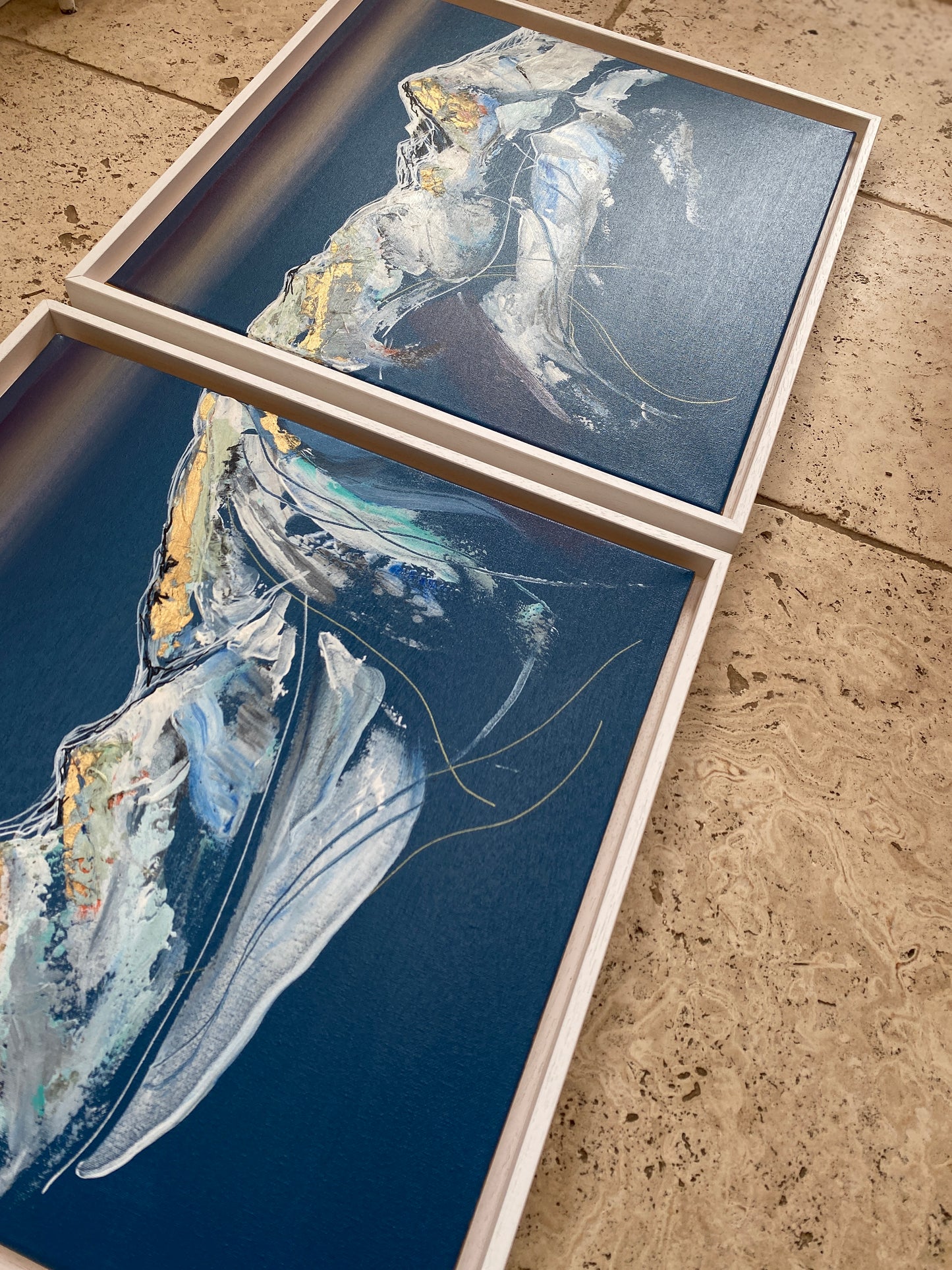 Mountain flow - Diptych - framed