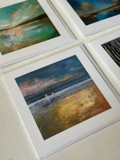 Set of 6 Landscape & Seascape Art Greetings Cards