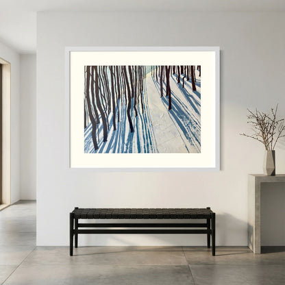 Snow Shadow fine art paper print