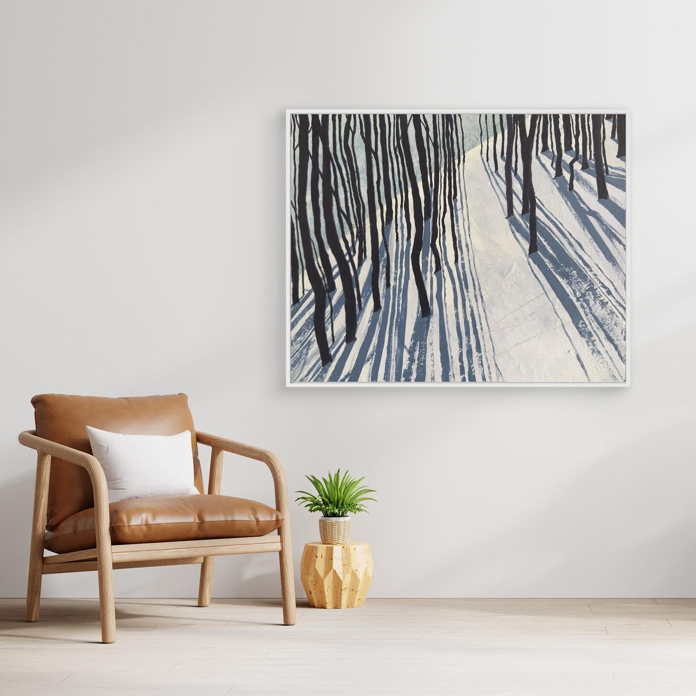 Snow Shadow - fine art canvas (framed or unframed)