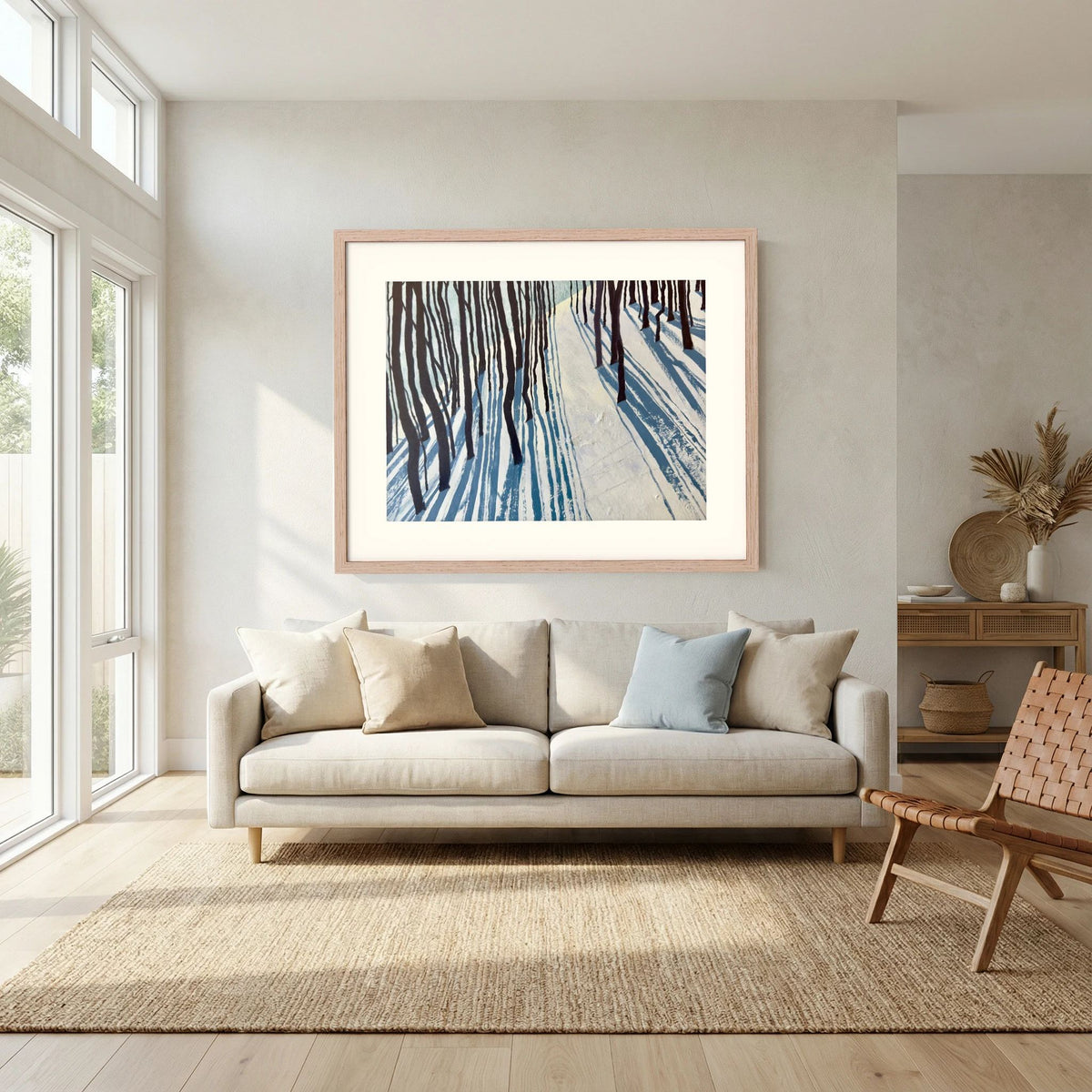 Snow Shadow fine art paper print