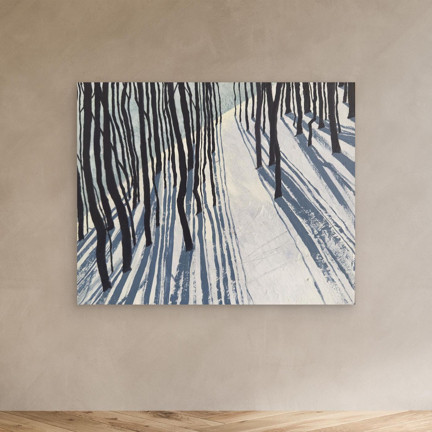 Snow Shadow - fine art canvas (framed or unframed)
