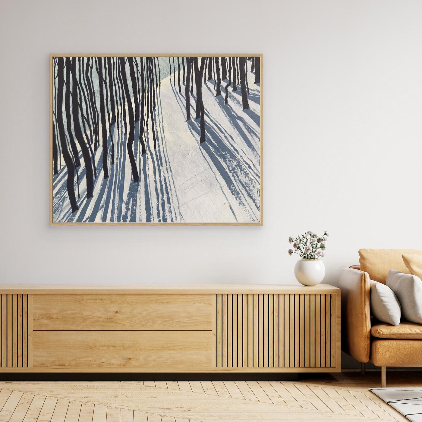 Snow Shadow - fine art canvas (framed or unframed)