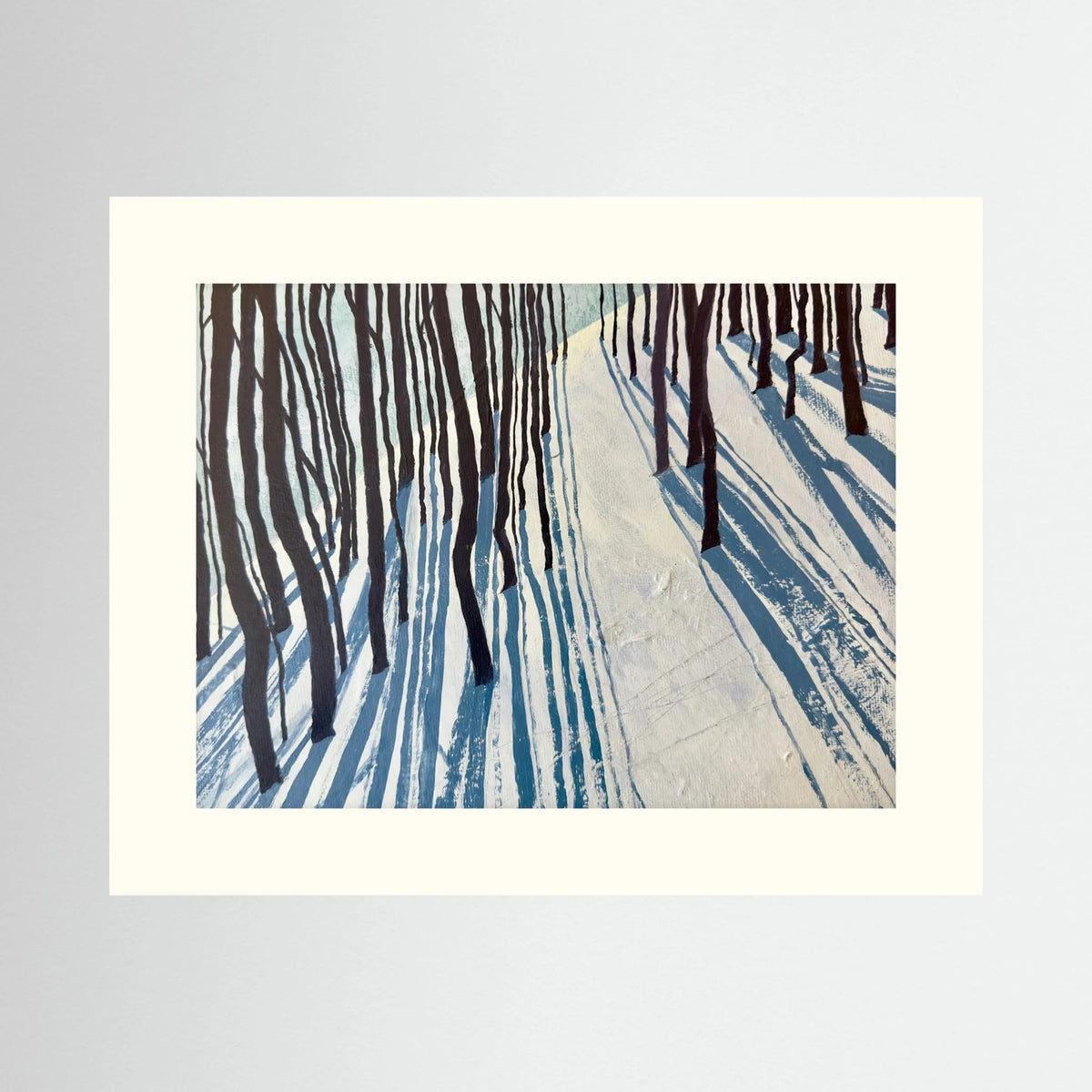 Snow Shadow fine art paper print
